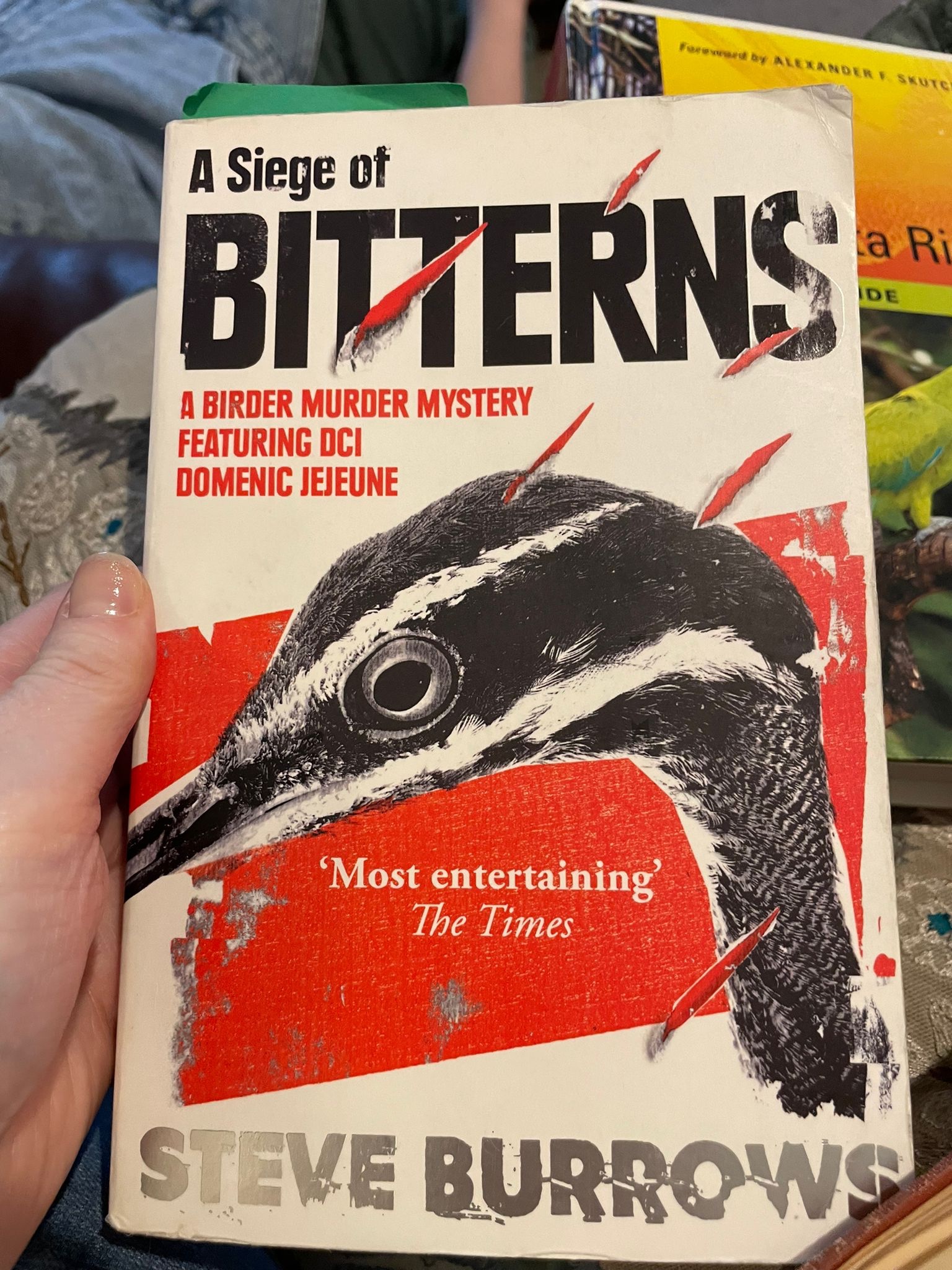 Cover of "A Siege of Bitterns," by Steve Burrows